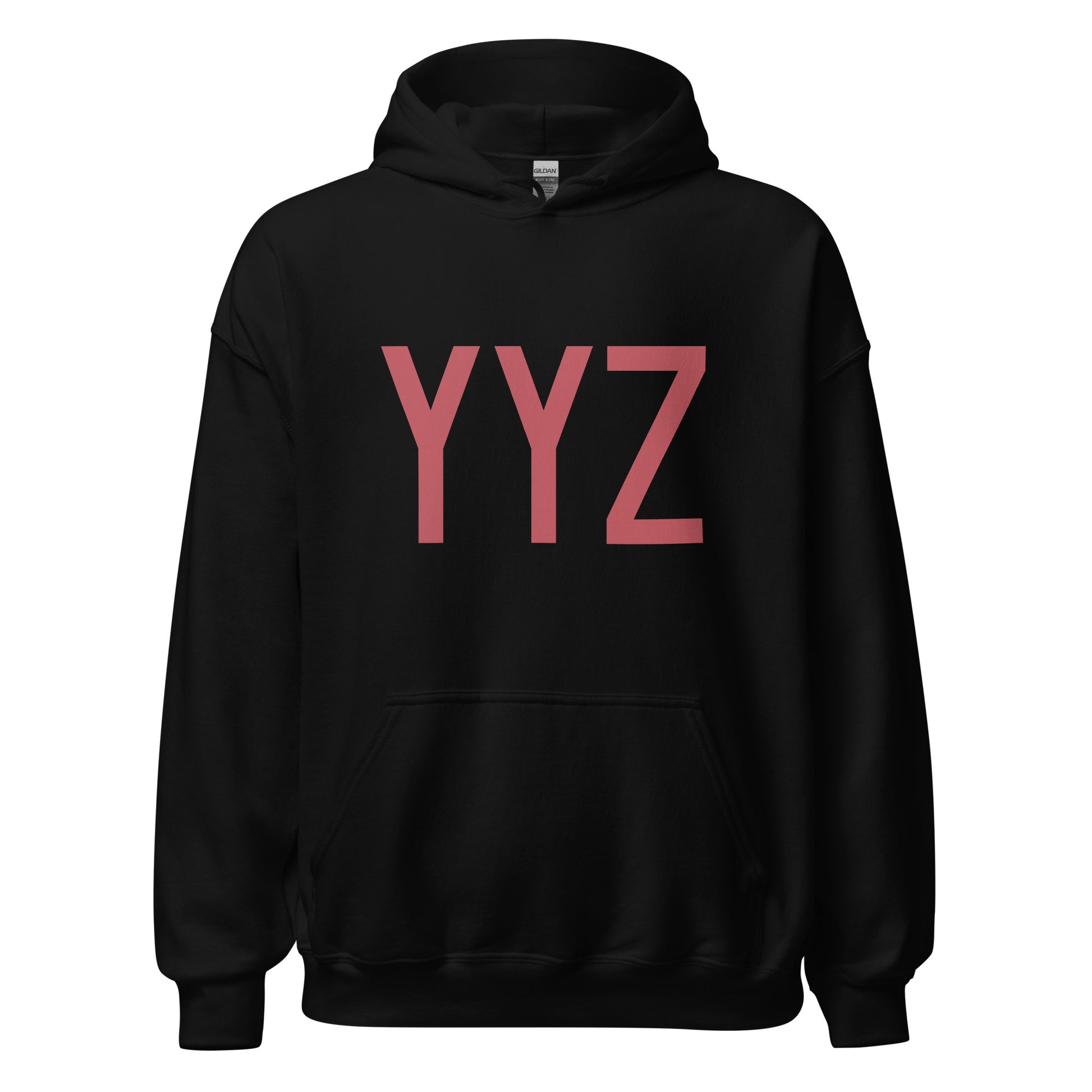 Aviation Enthusiast Hoodie - Deep Pink Graphic • YYZ Toronto • YHM Designs - Image 03