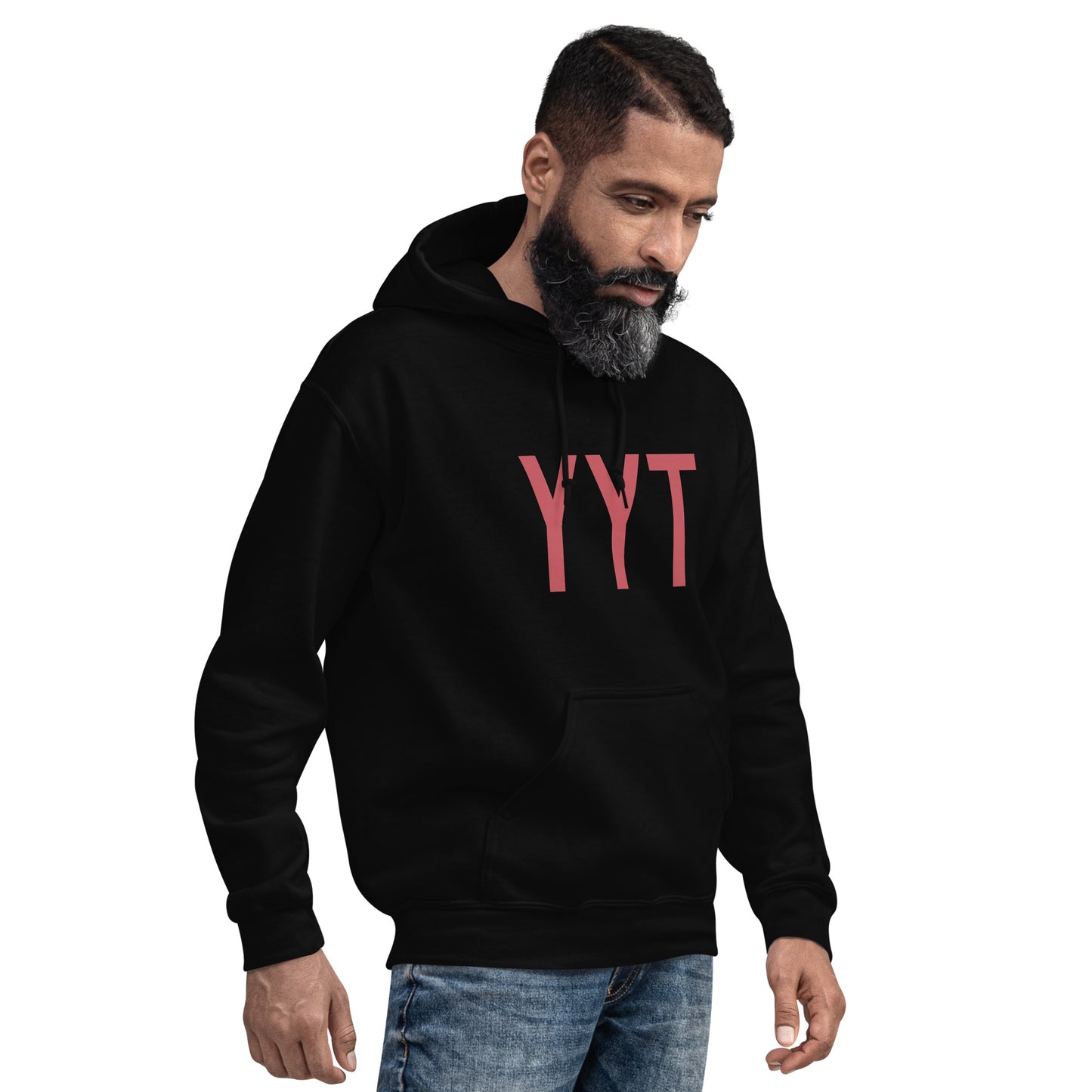 Aviation Enthusiast Hoodie - Deep Pink Graphic • YYT St. John's • YHM Designs - Image 06