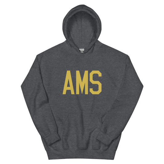 Aviation Gift Unisex Hoodie - Old Gold Graphic • AMS Amsterdam • YHM Designs - Image 01