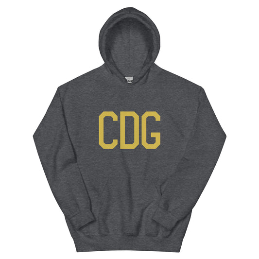 Aviation Gift Unisex Hoodie - Old Gold Graphic • CDG Paris • YHM Designs - Image 01