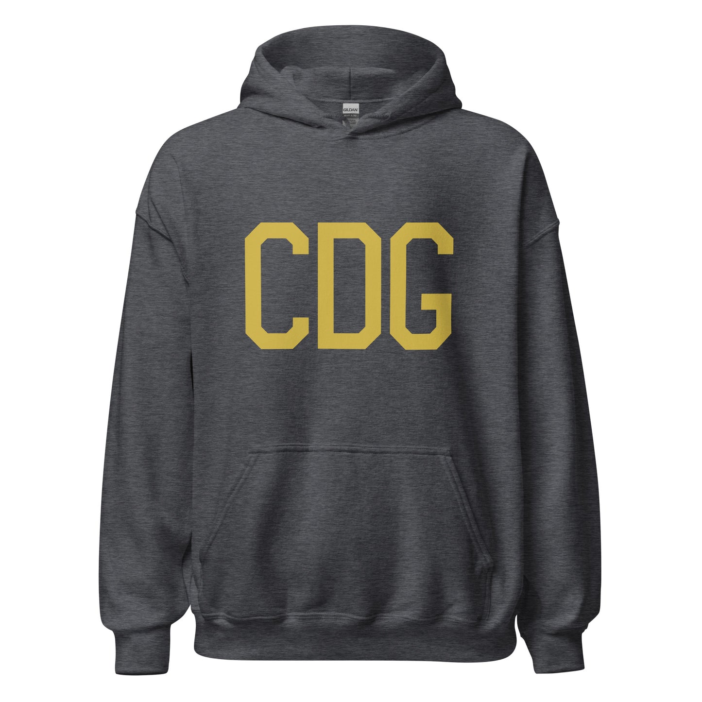 Aviation Gift Unisex Hoodie - Old Gold Graphic • CDG Paris • YHM Designs - Image 03