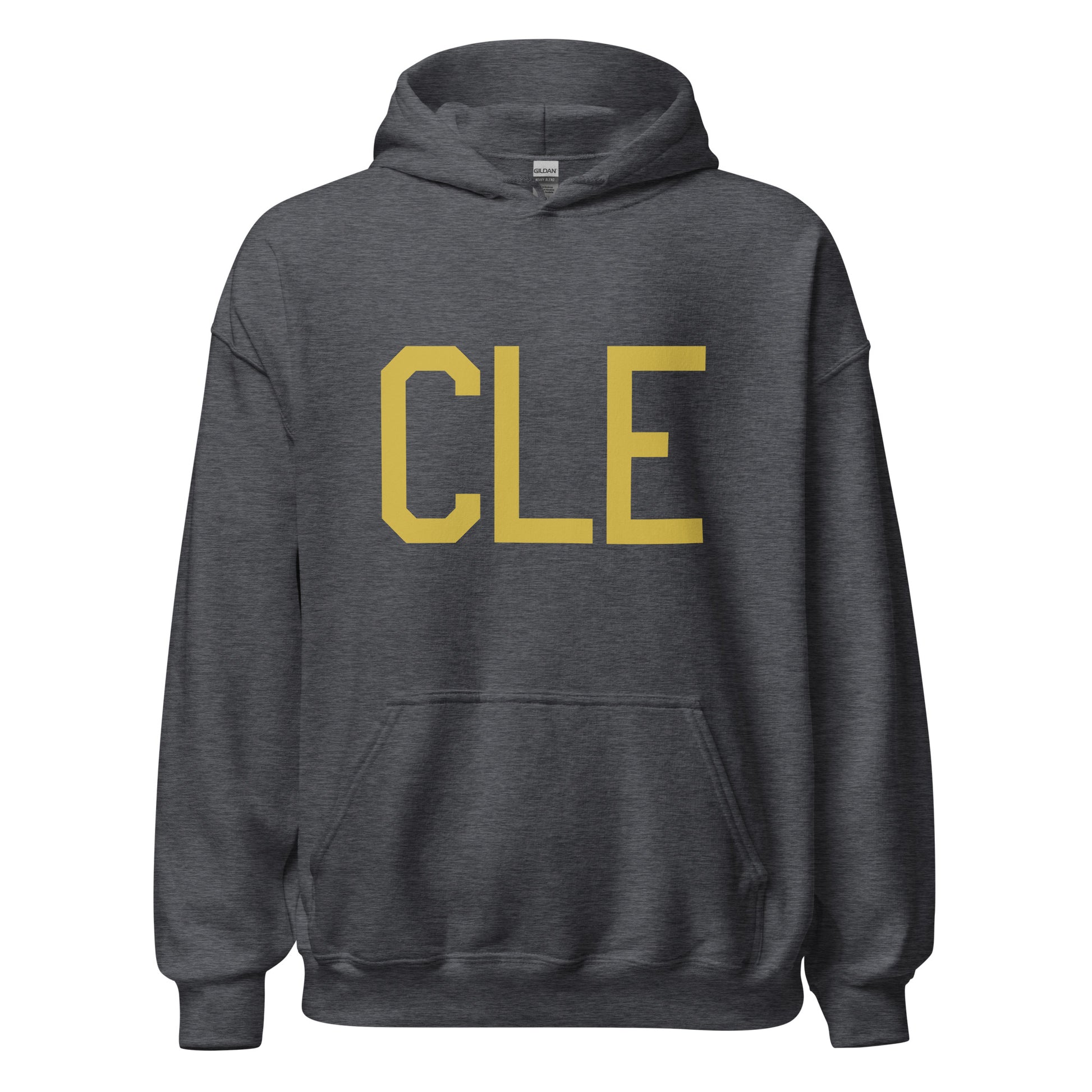 Aviation Gift Unisex Hoodie - Old Gold Graphic • CLE Cleveland • YHM Designs - Image 03