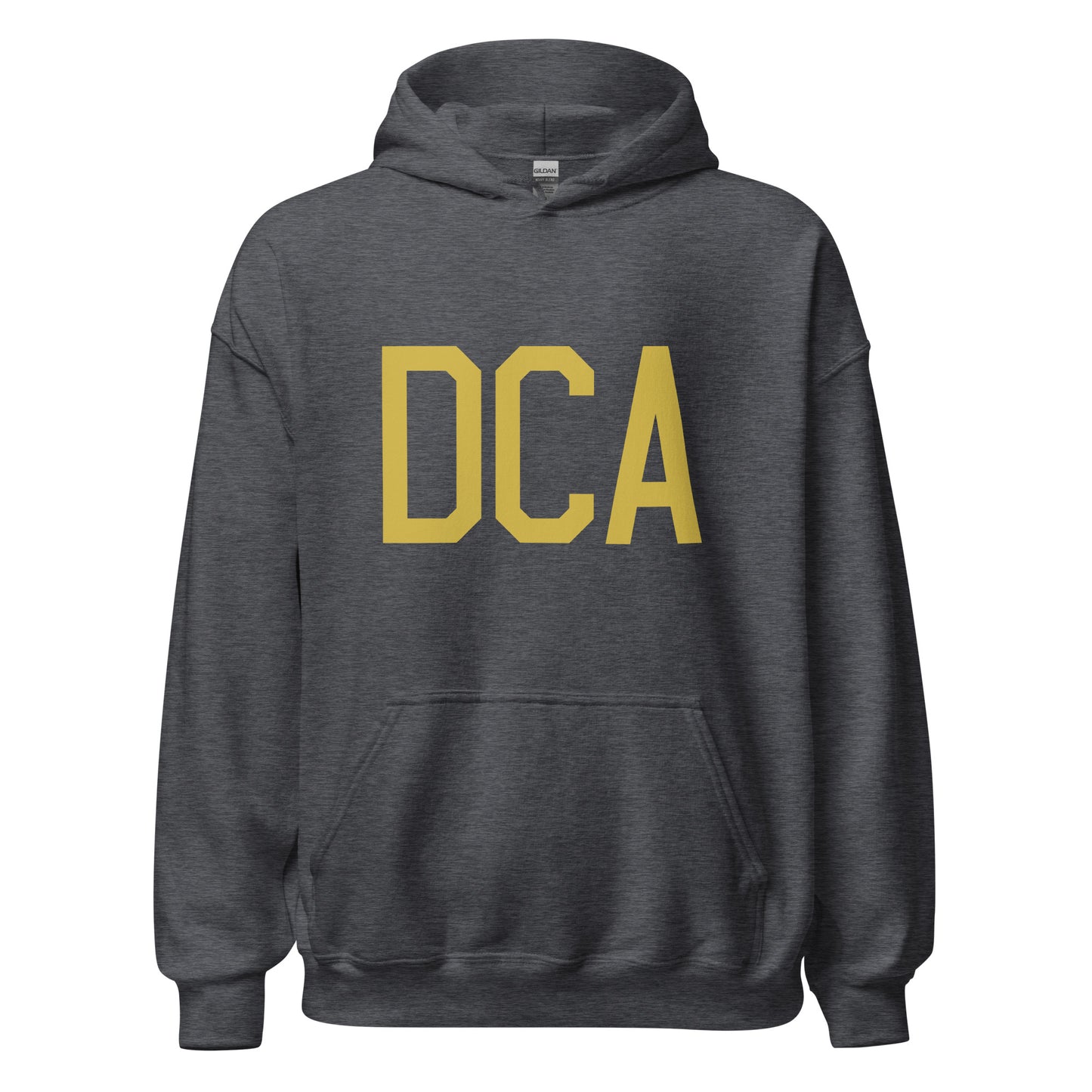 Aviation Gift Unisex Hoodie - Old Gold Graphic • DCA Washington • YHM Designs - Image 03
