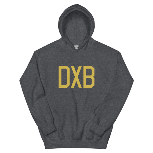 Aviation Gift Unisex Hoodie - Old Gold Graphic • DXB Dubai • YHM Designs - Image 01