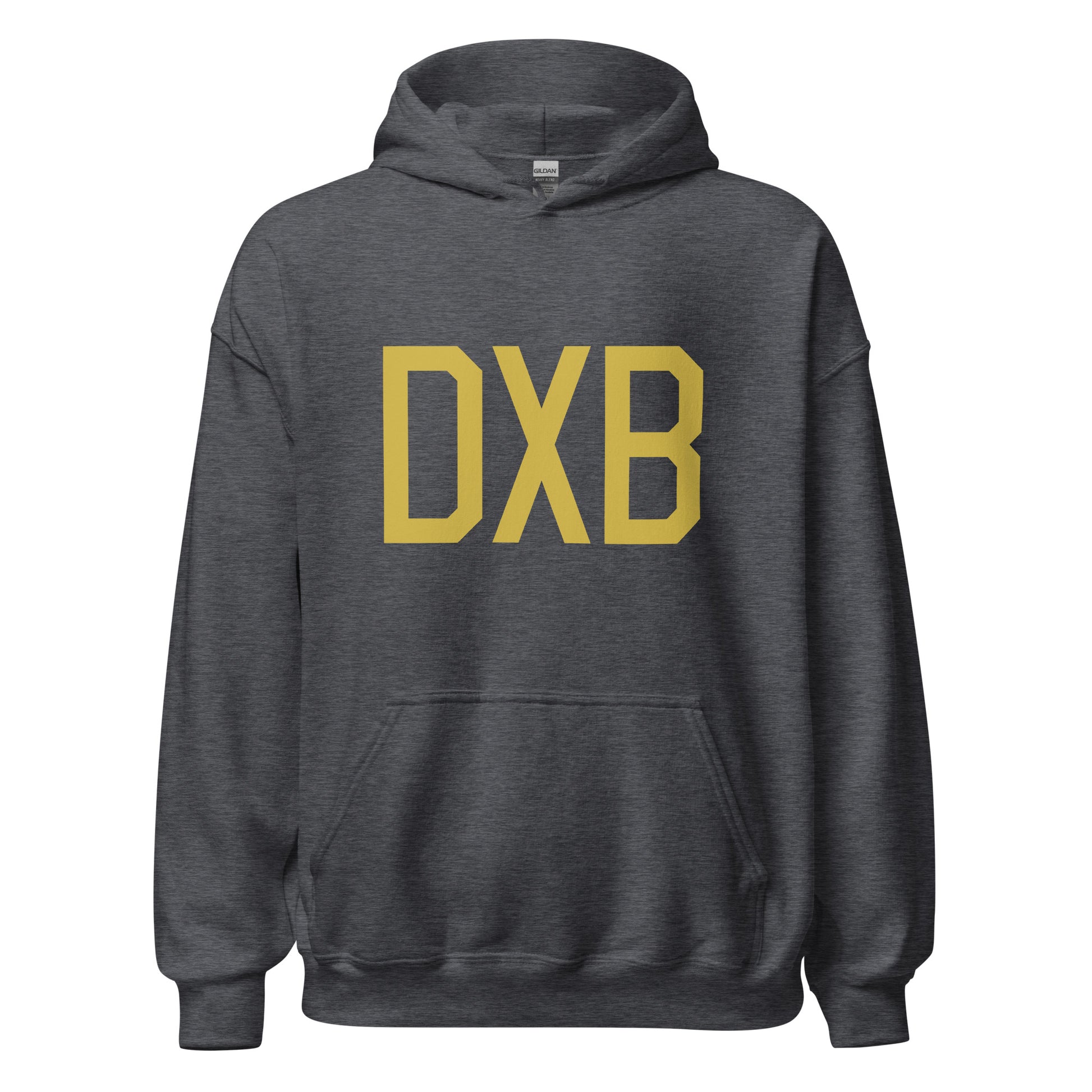 Aviation Gift Unisex Hoodie - Old Gold Graphic • DXB Dubai • YHM Designs - Image 03
