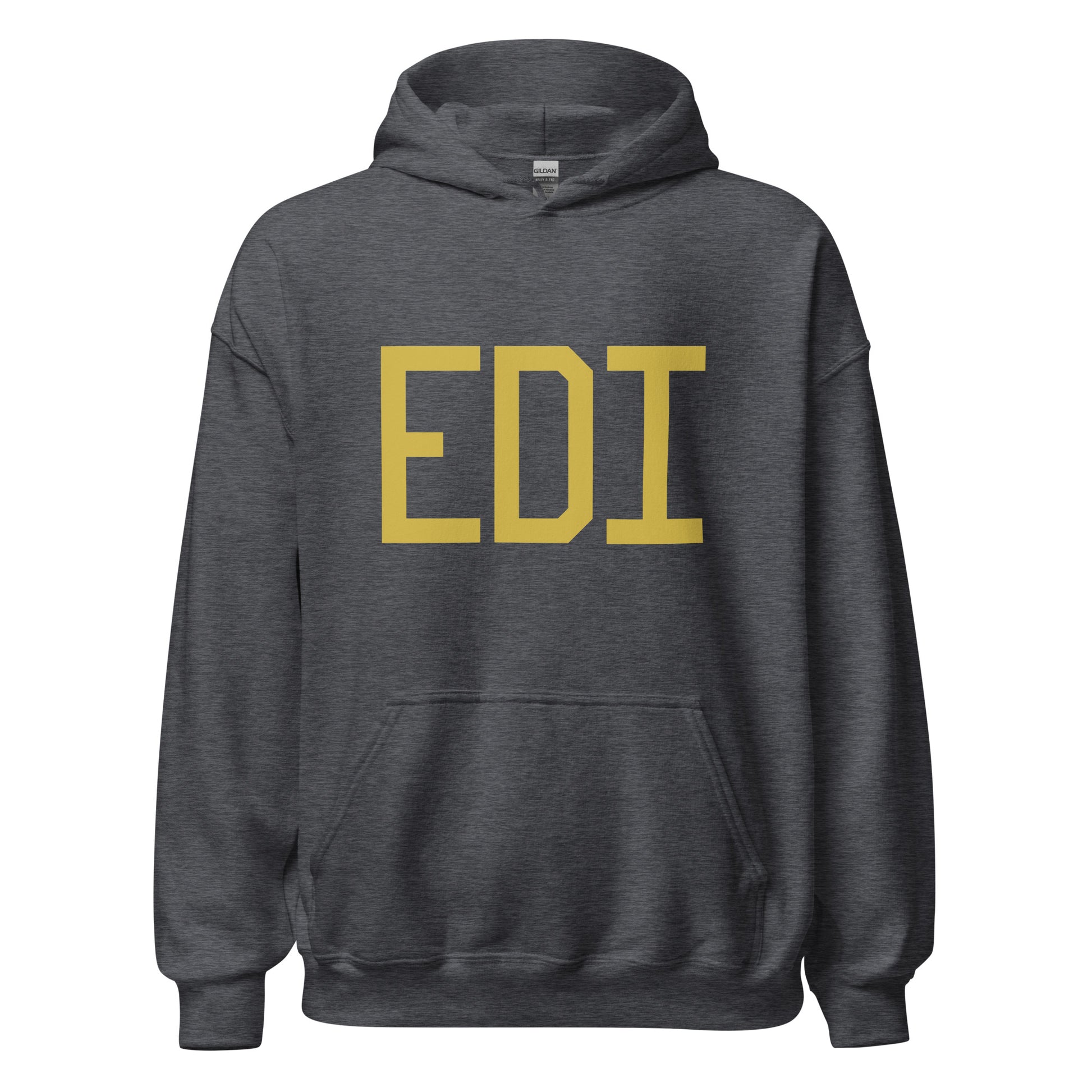 Aviation Gift Unisex Hoodie - Old Gold Graphic • EDI Edinburgh • YHM Designs - Image 03