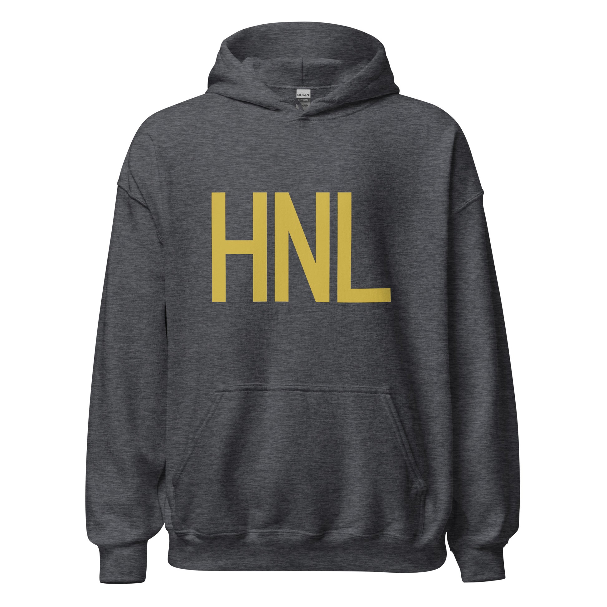 Aviation Gift Unisex Hoodie - Old Gold Graphic • HNL Honolulu • YHM Designs - Image 03