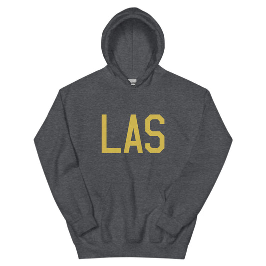 Aviation Gift Unisex Hoodie - Old Gold Graphic • LAS Las Vegas • YHM Designs - Image 01