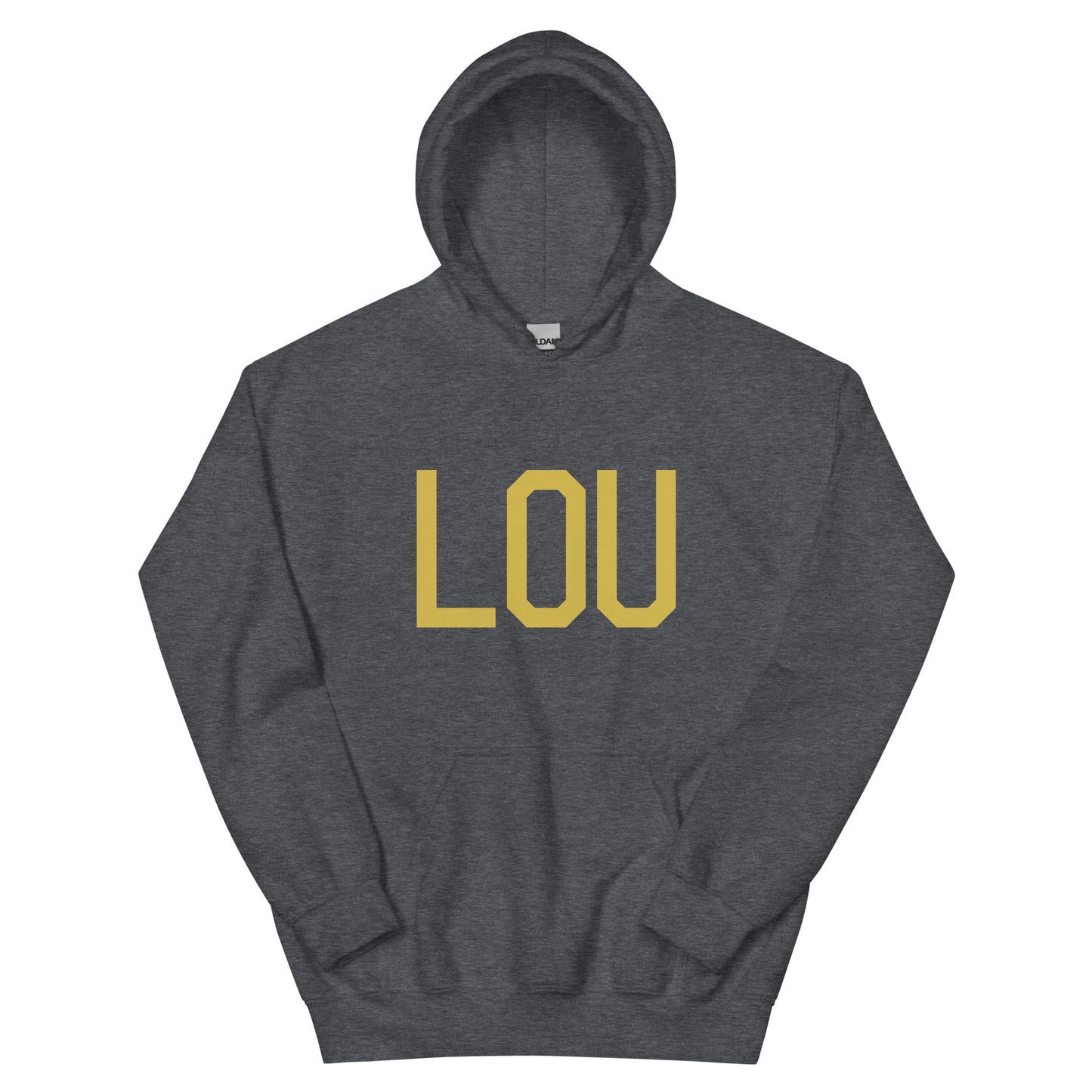 Aviation Gift Unisex Hoodie - Old Gold Graphic • LOU Louisville • YHM Designs - Image 01