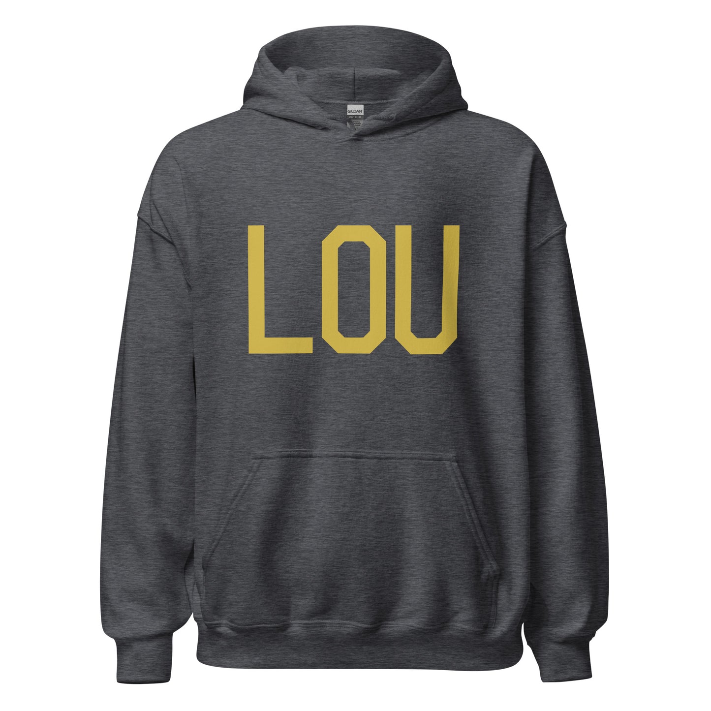Aviation Gift Unisex Hoodie - Old Gold Graphic • LOU Louisville • YHM Designs - Image 03