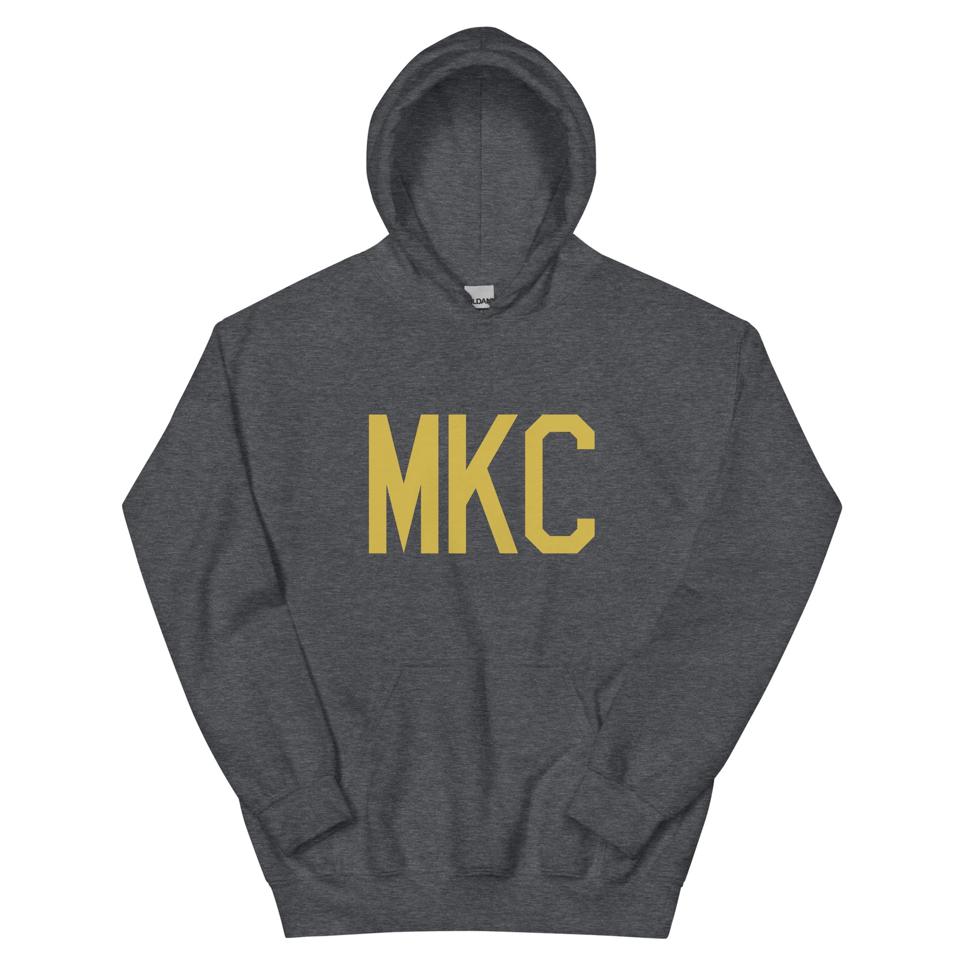 Aviation Gift Unisex Hoodie - Old Gold Graphic • MKC Kansas City • YHM Designs - Image 01