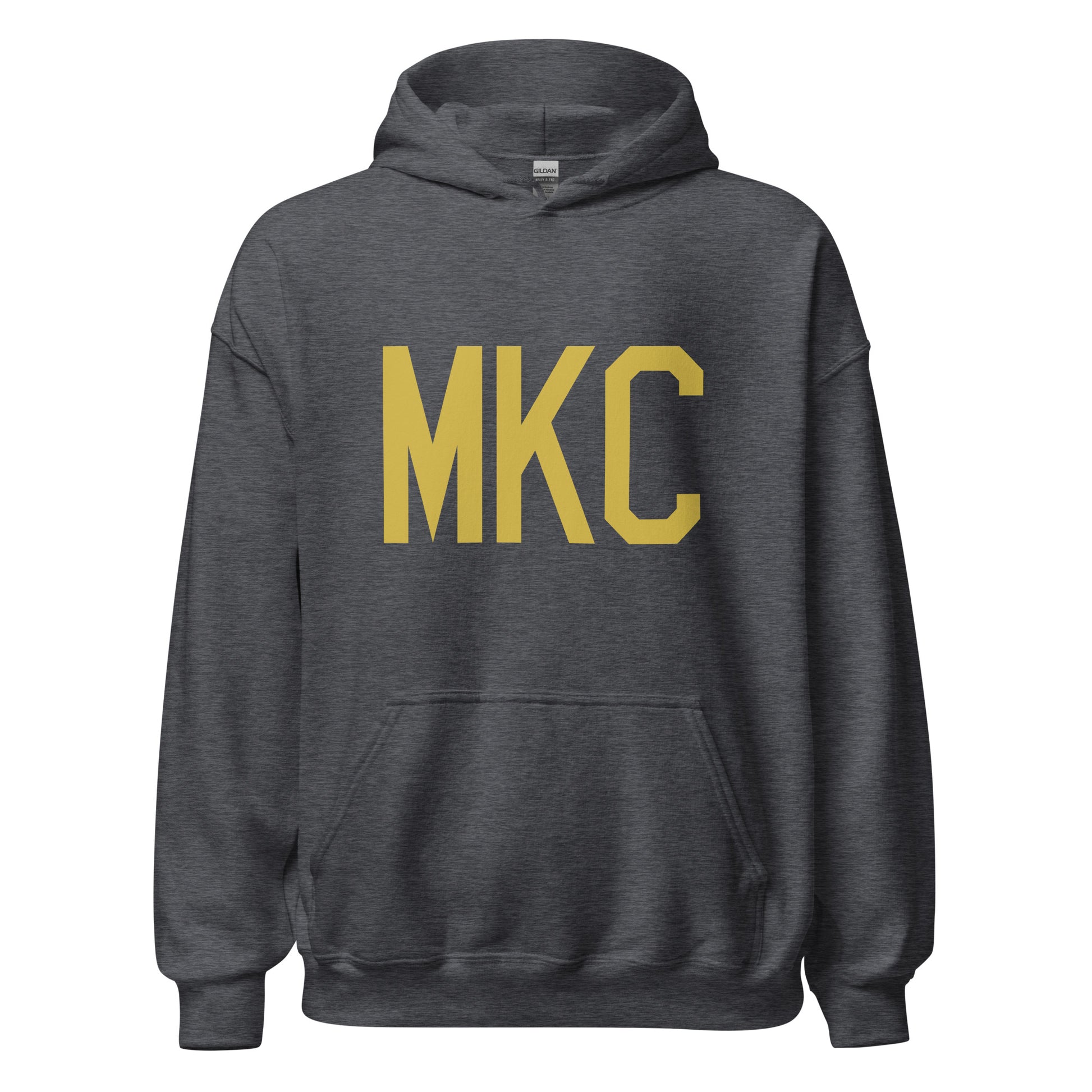 Aviation Gift Unisex Hoodie - Old Gold Graphic • MKC Kansas City • YHM Designs - Image 03