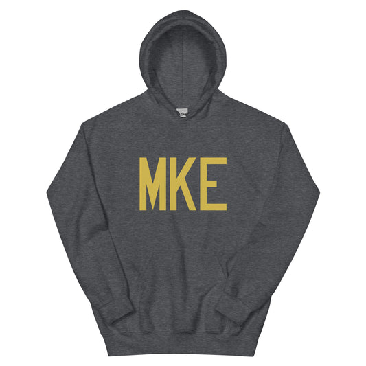 Aviation Gift Unisex Hoodie - Old Gold Graphic • MKE Milwaukee • YHM Designs - Image 01