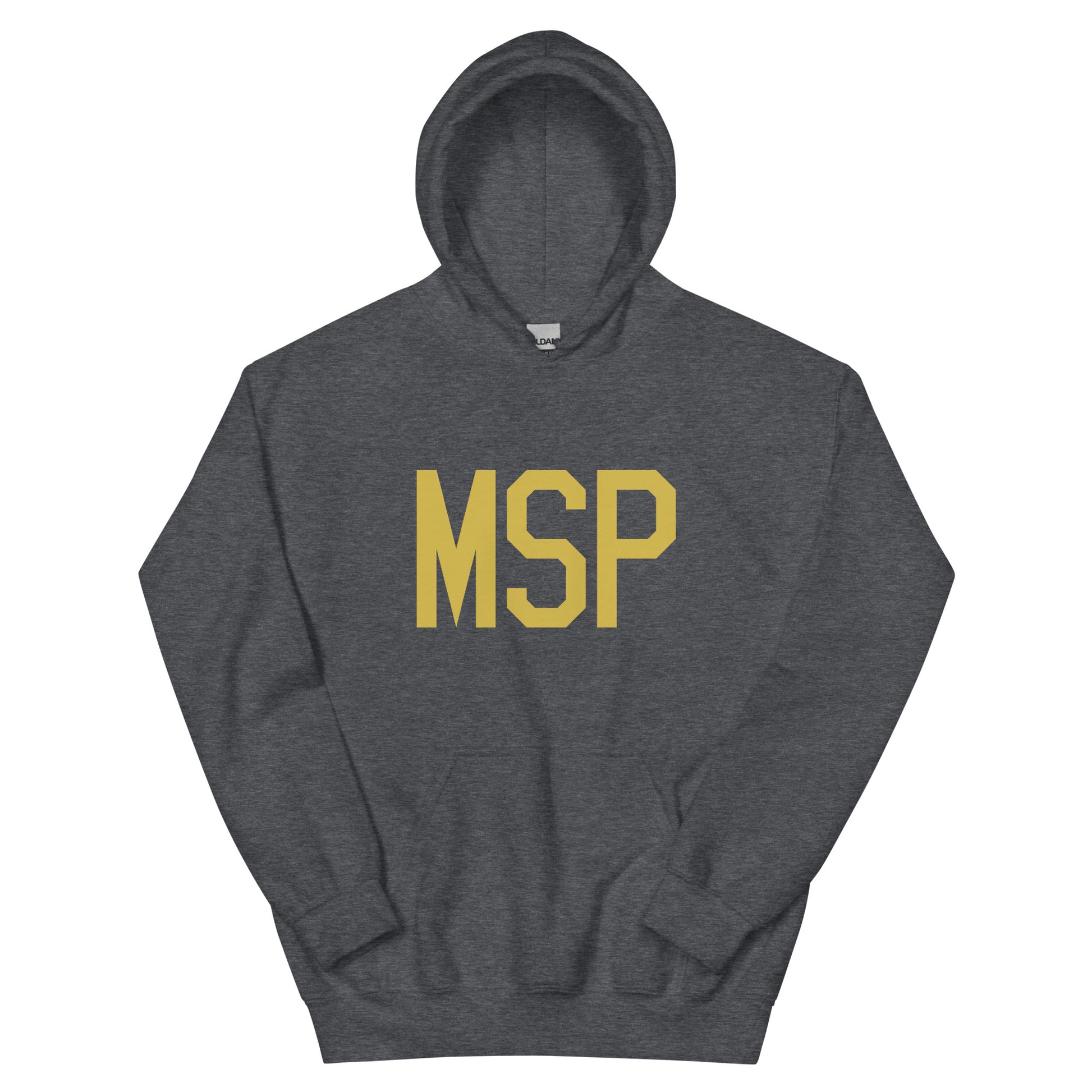 Aviation Gift Unisex Hoodie - Old Gold Graphic • MSP Minneapolis • YHM Designs - Image 01