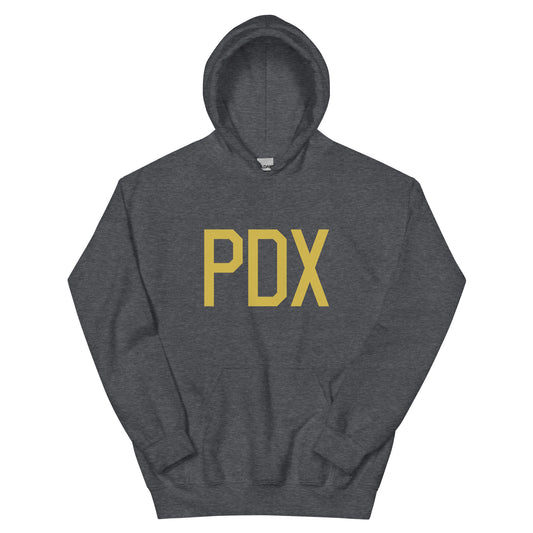 Aviation Gift Unisex Hoodie - Old Gold Graphic • PDX Portland • YHM Designs - Image 01