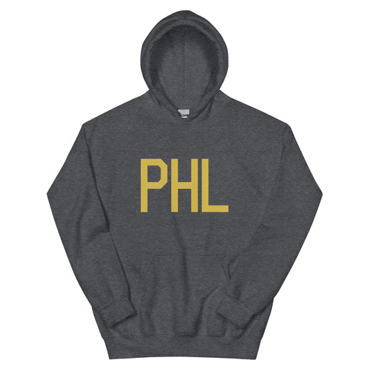 Aviation Gift Unisex Hoodie - Old Gold Graphic • PHL Philadelphia • YHM Designs - Image 01