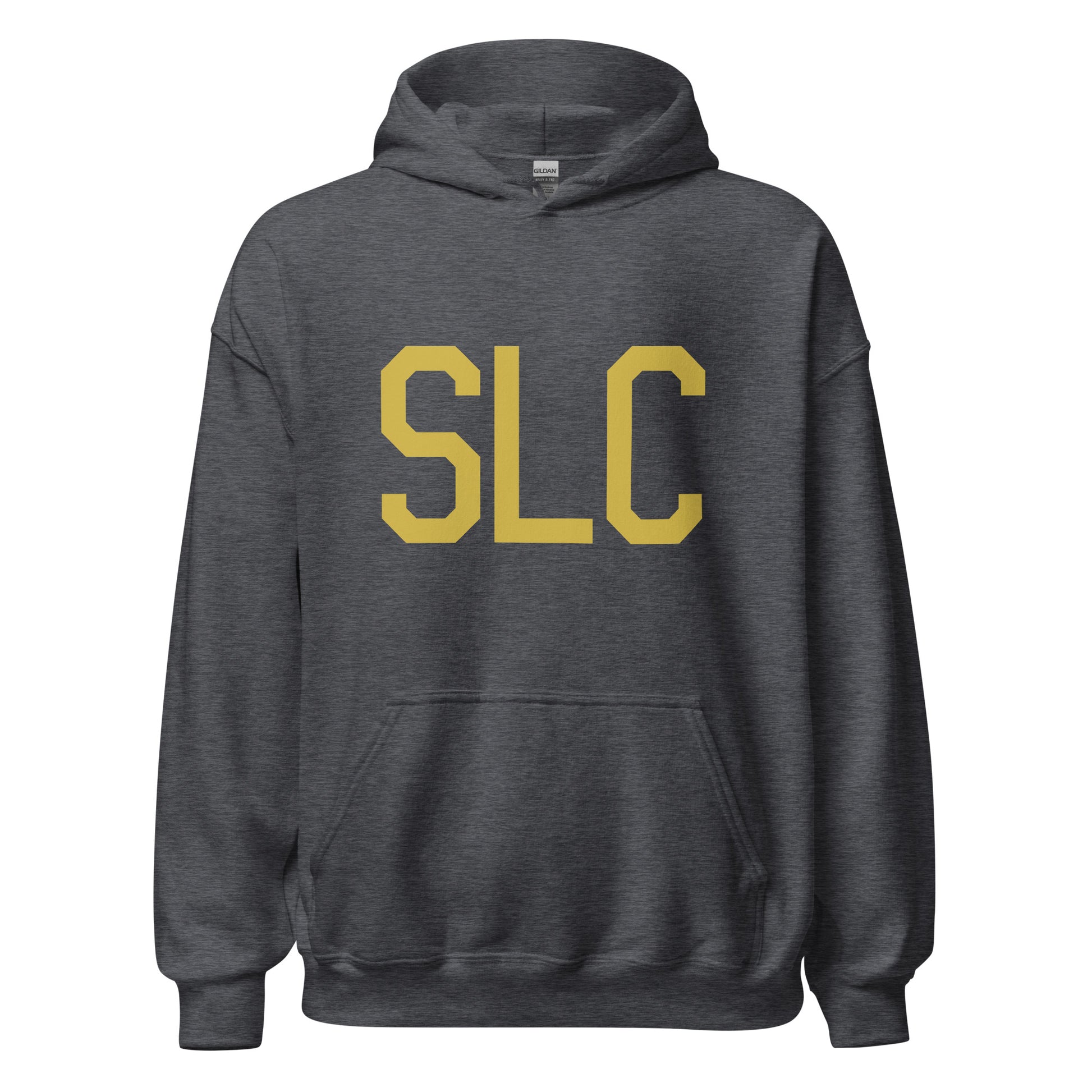 Aviation Gift Unisex Hoodie - Old Gold Graphic • SLC Salt Lake City • YHM Designs - Image 03