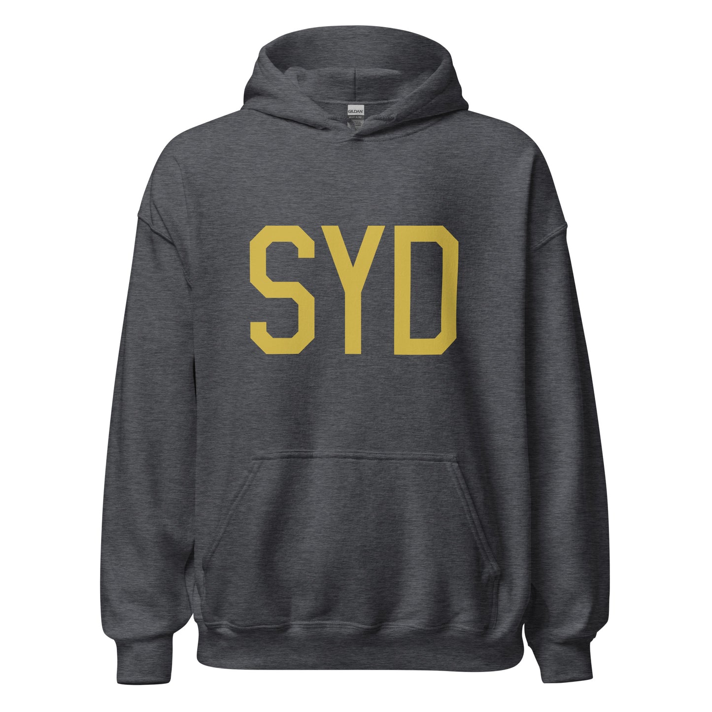 Aviation Gift Unisex Hoodie - Old Gold Graphic • SYD Sydney • YHM Designs - Image 03