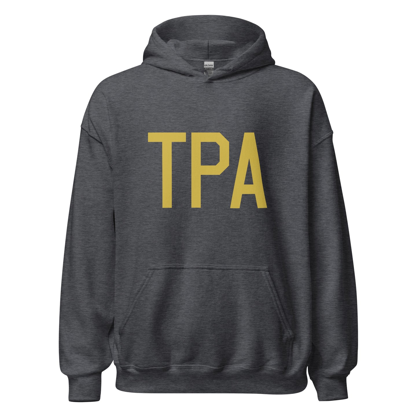 Aviation Gift Unisex Hoodie - Old Gold Graphic • TPA Tampa • YHM Designs - Image 03