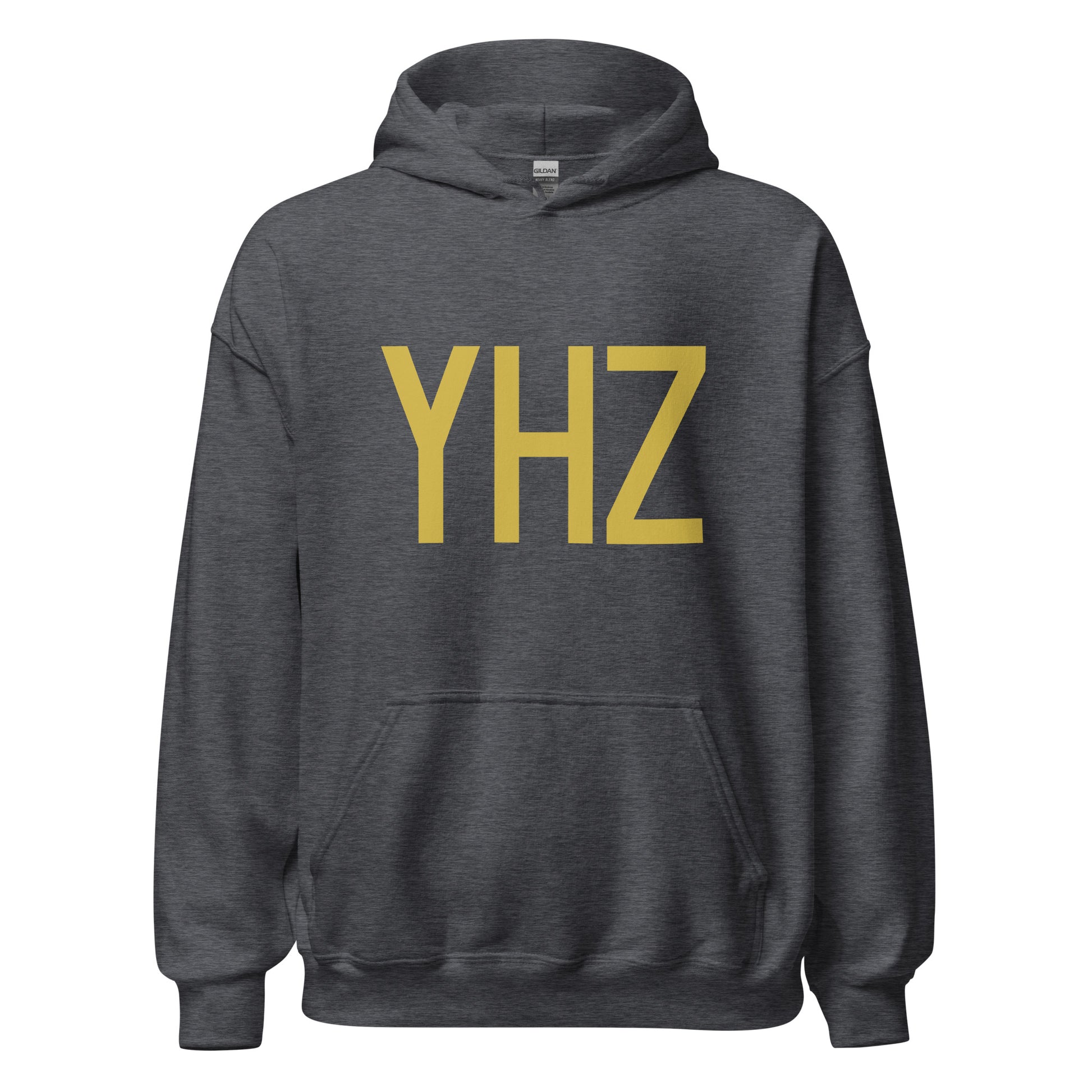 Aviation Gift Unisex Hoodie - Old Gold Graphic • YHZ Halifax • YHM Designs - Image 03