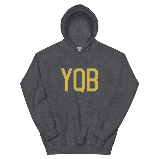 Aviation Gift Unisex Hoodie - Old Gold Graphic • YQB Quebec City • YHM Designs - Image 01