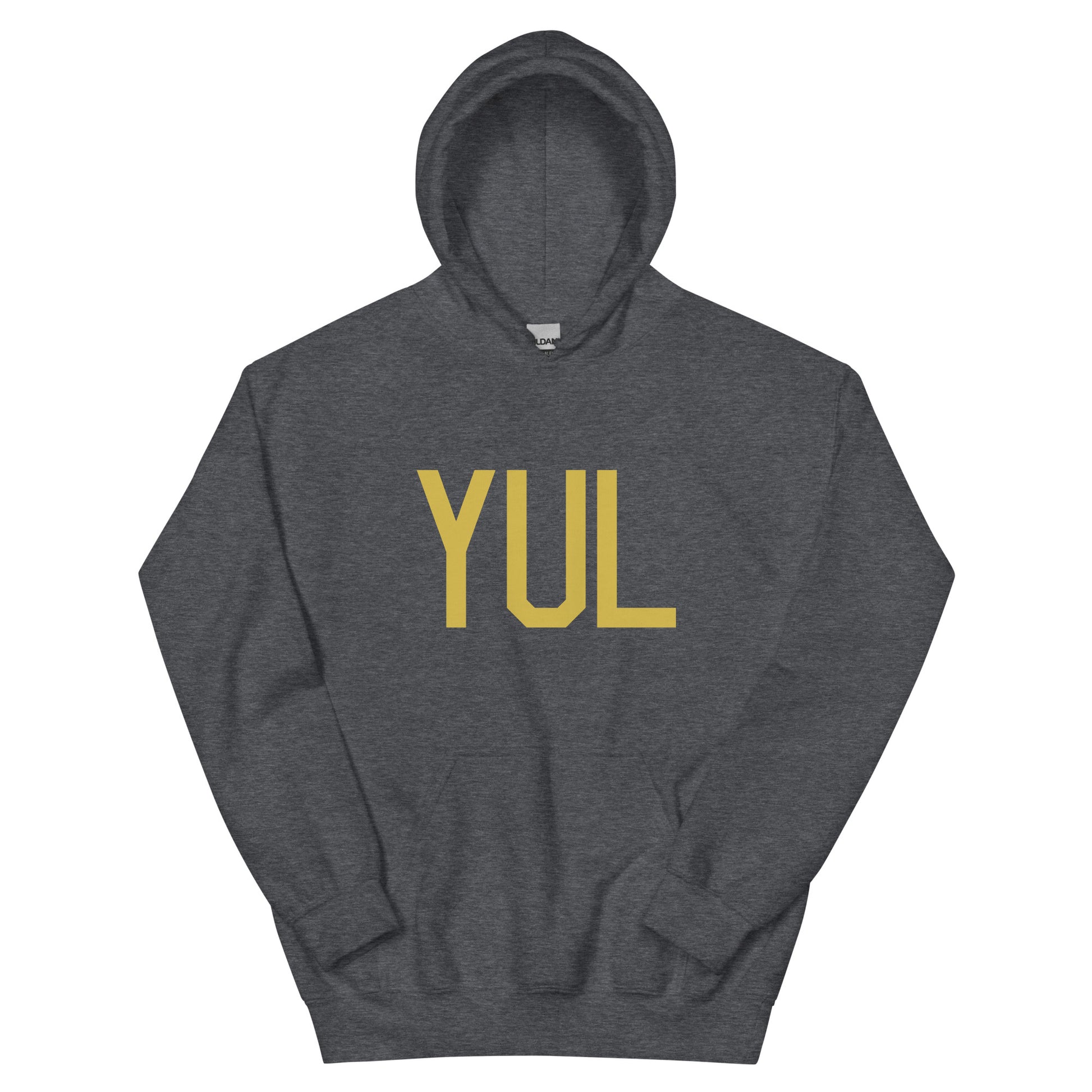 Aviation Gift Unisex Hoodie - Old Gold Graphic • YUL Montreal • YHM Designs - Image 01