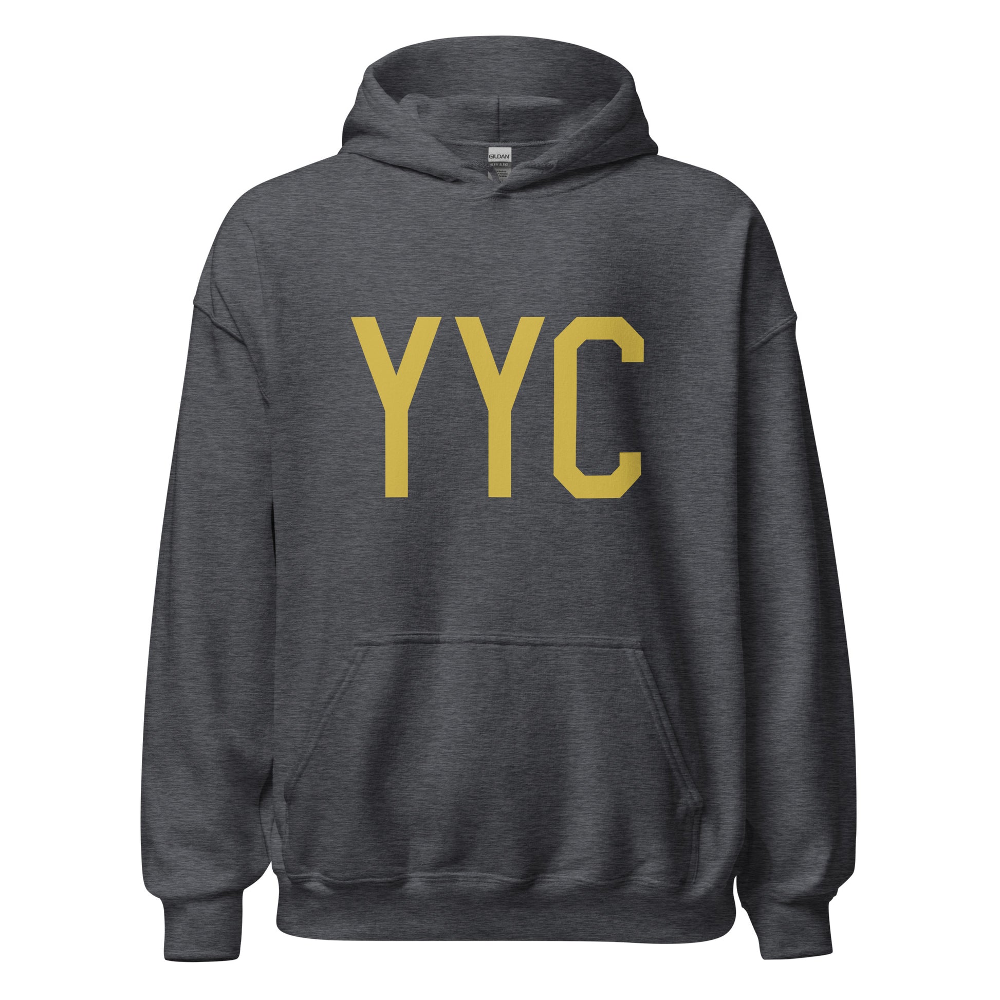 Aviation Gift Unisex Hoodie - Old Gold Graphic • YYC Calgary • YHM Designs - Image 03