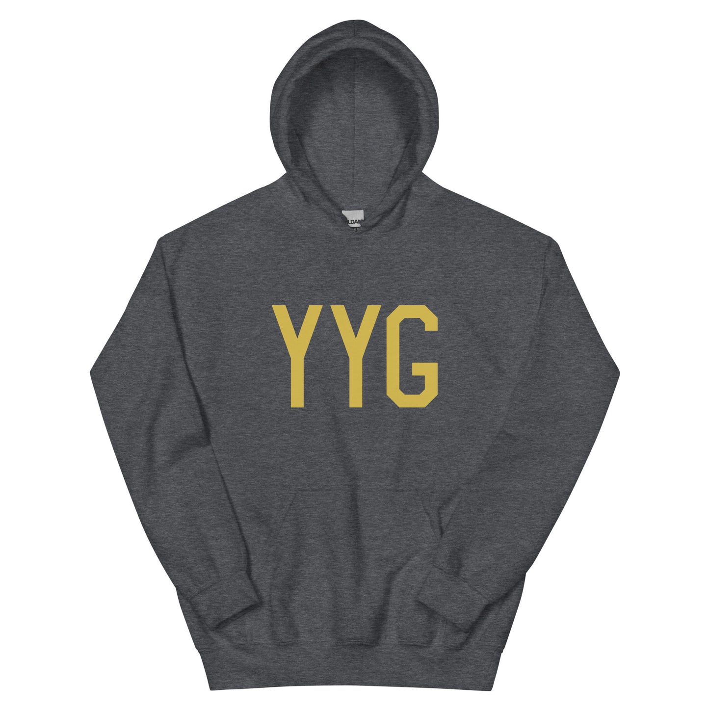 Aviation Gift Unisex Hoodie - Old Gold Graphic • YYG Charlottetown • YHM Designs - Image 01