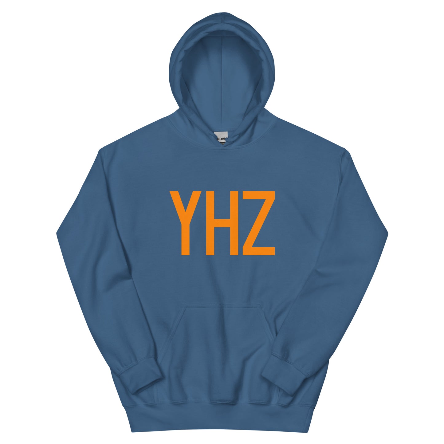 Unisex Hoodie - Orange Graphic • YHZ Halifax • YHM Designs - Image 05
