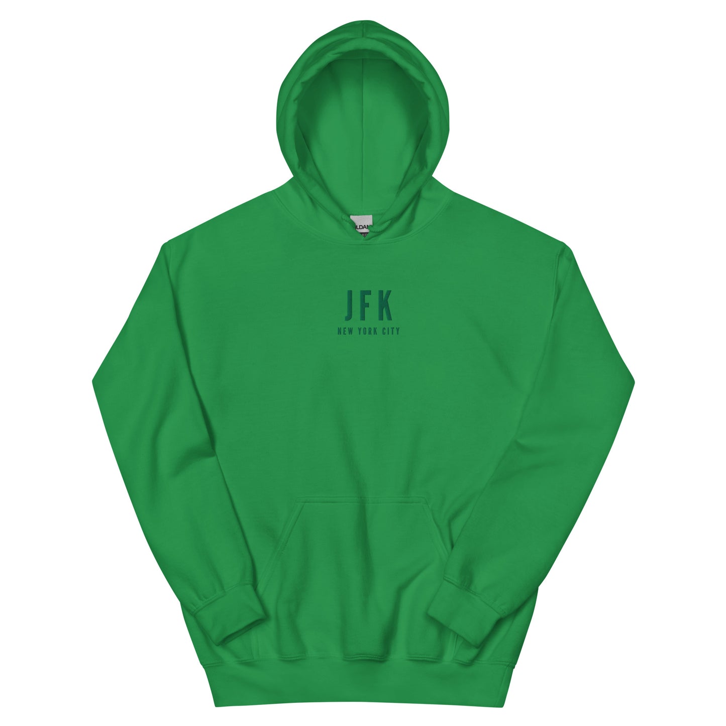 City Unisex Hoodie - Monochrome • JFK New York City • YHM Designs - Image 12