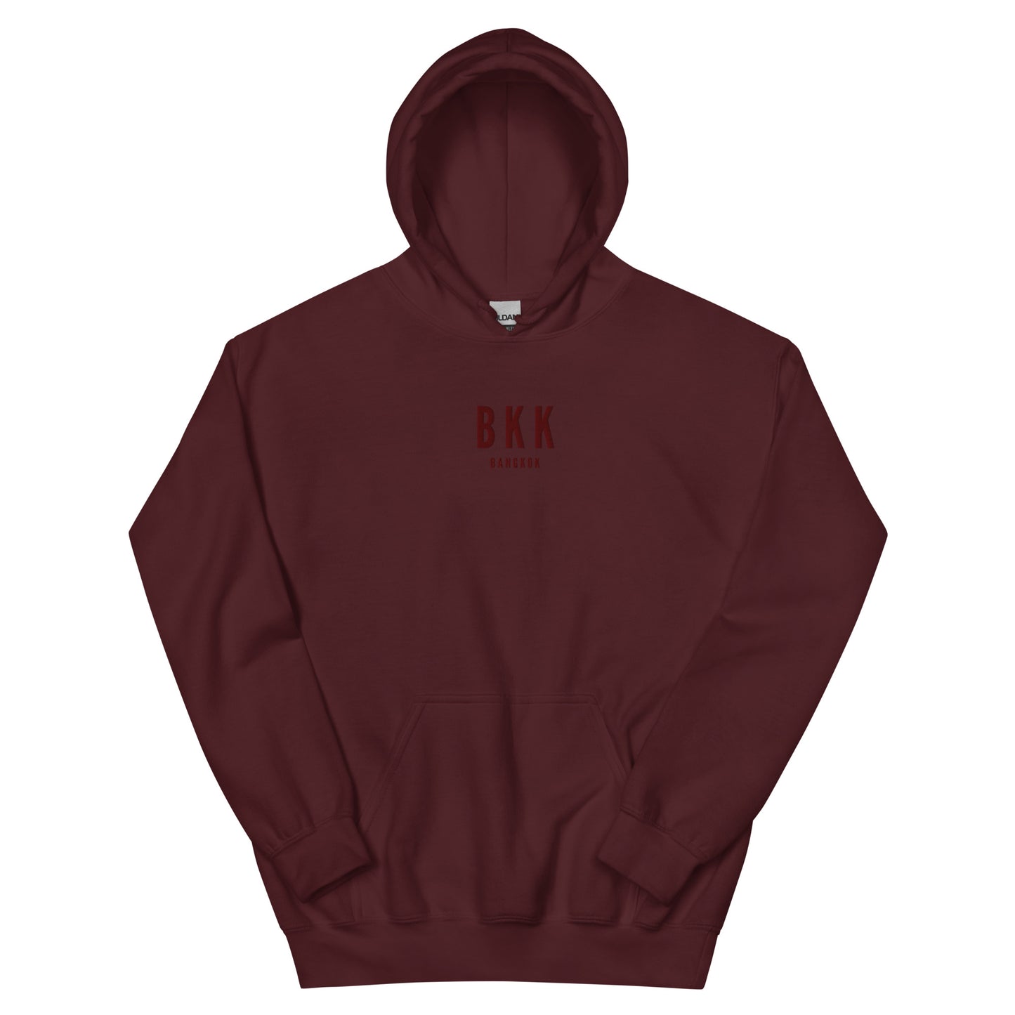 Embroidered Unisex Hoodie - Monochrome • BKK Bangkok • YHM Designs - Image 10