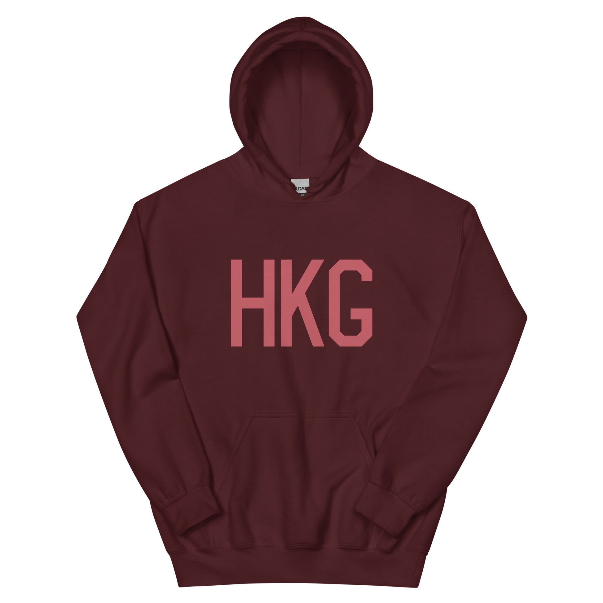 Aviation Enthusiast Hoodie - Deep Pink Graphic • HKG Hong Kong • YHM Designs - Image 02