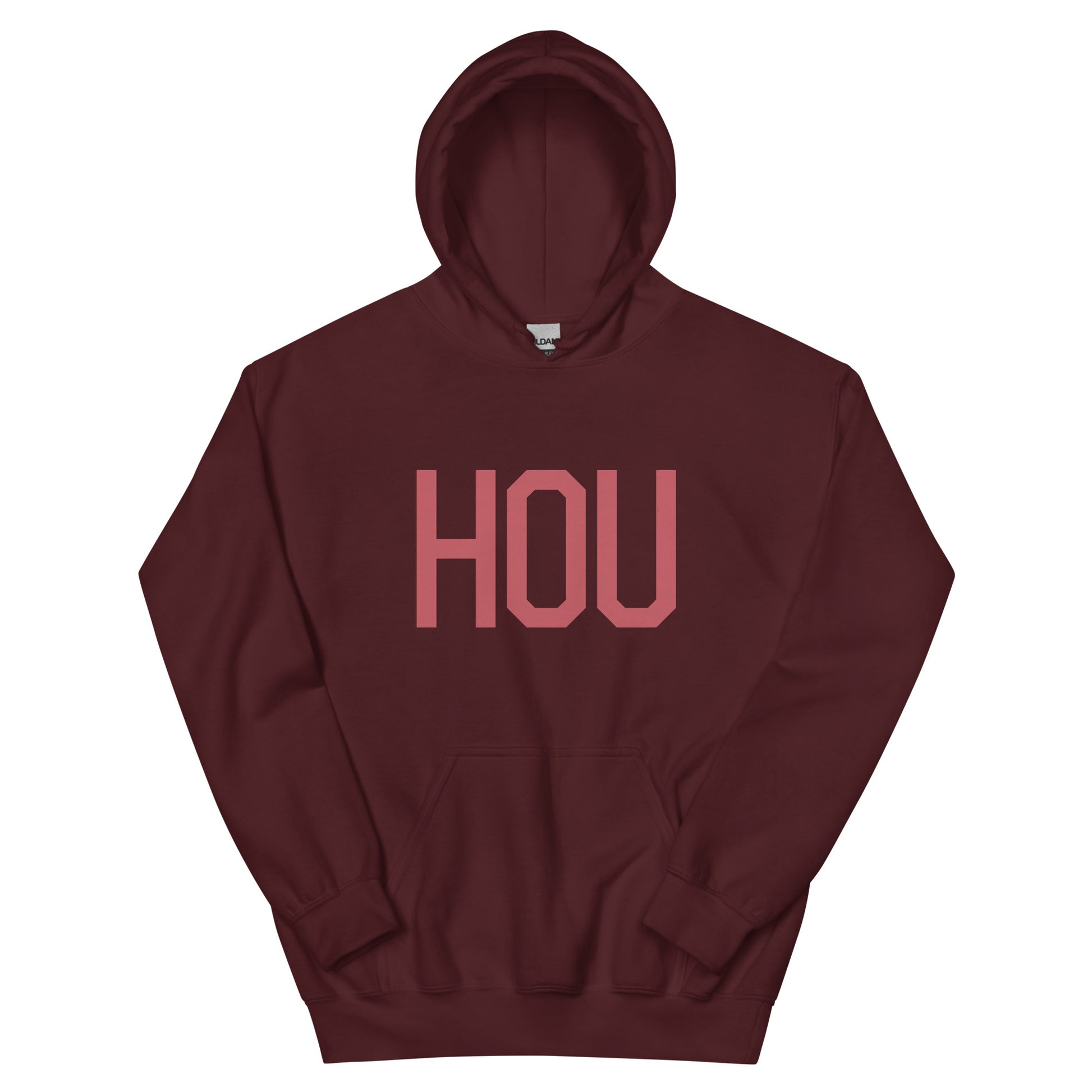 Aviation Enthusiast Hoodie - Deep Pink Graphic • HOU Houston • YHM Designs - Image 02