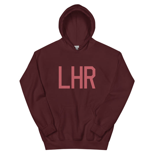 Aviation Enthusiast Hoodie - Deep Pink Graphic • LHR London • YHM Designs - Image 02