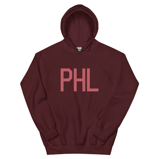 Aviation Enthusiast Hoodie - Deep Pink Graphic • PHL Philadelphia • YHM Designs - Image 02