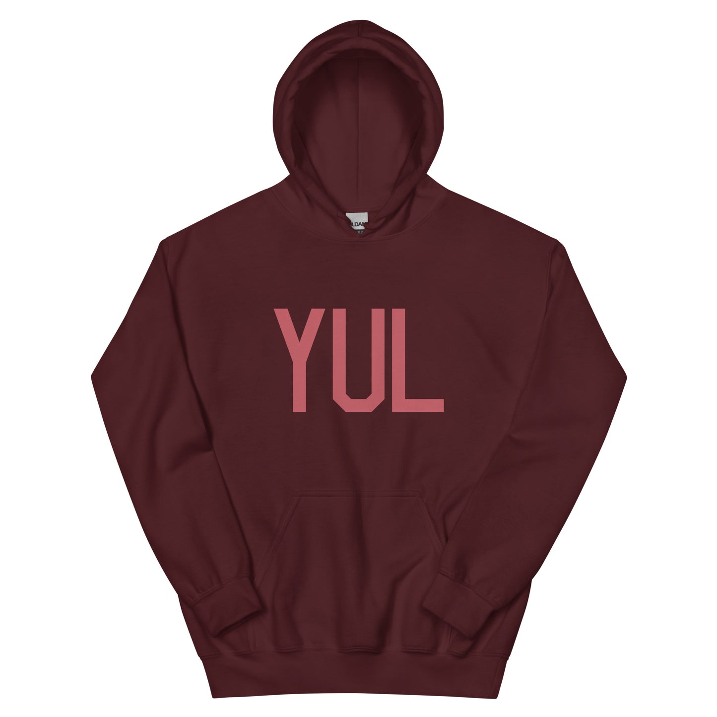 Aviation Enthusiast Hoodie - Deep Pink Graphic • YUL Montreal • YHM Designs - Image 02