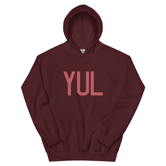 Aviation Enthusiast Hoodie - Deep Pink Graphic • YUL Montreal • YHM Designs - Image 02