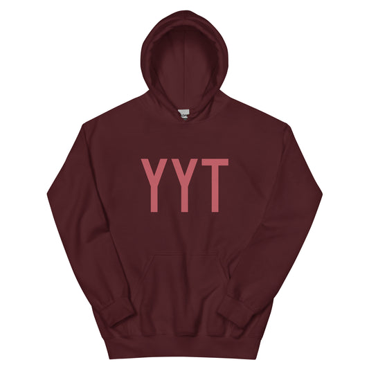 Aviation Enthusiast Hoodie - Deep Pink Graphic • YYT St. John's • YHM Designs - Image 02