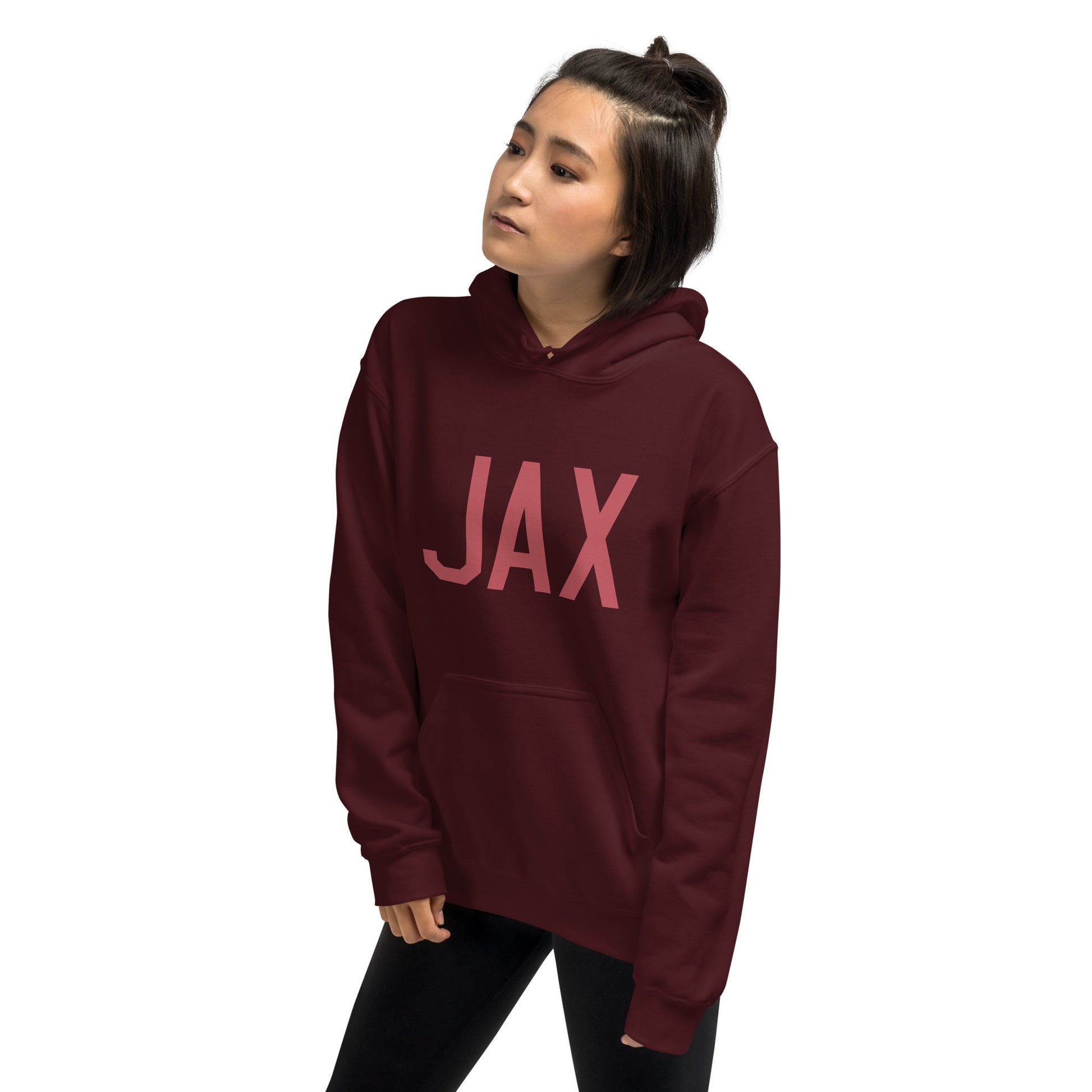 Aviation Enthusiast Hoodie - Deep Pink Graphic • JAX Jacksonville • YHM Designs - Image 10