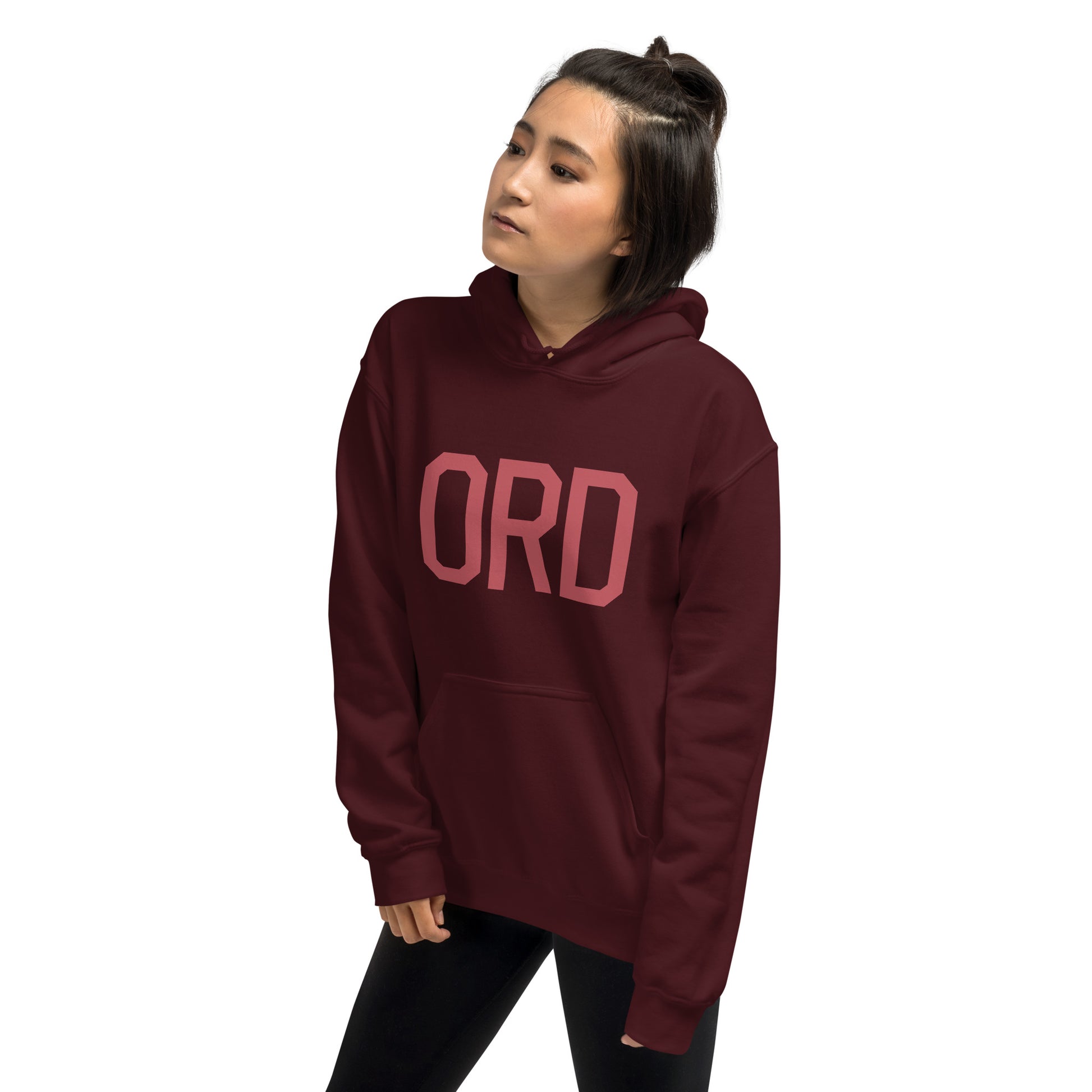 Aviation Enthusiast Hoodie - Deep Pink Graphic • ORD Chicago • YHM Designs - Image 10