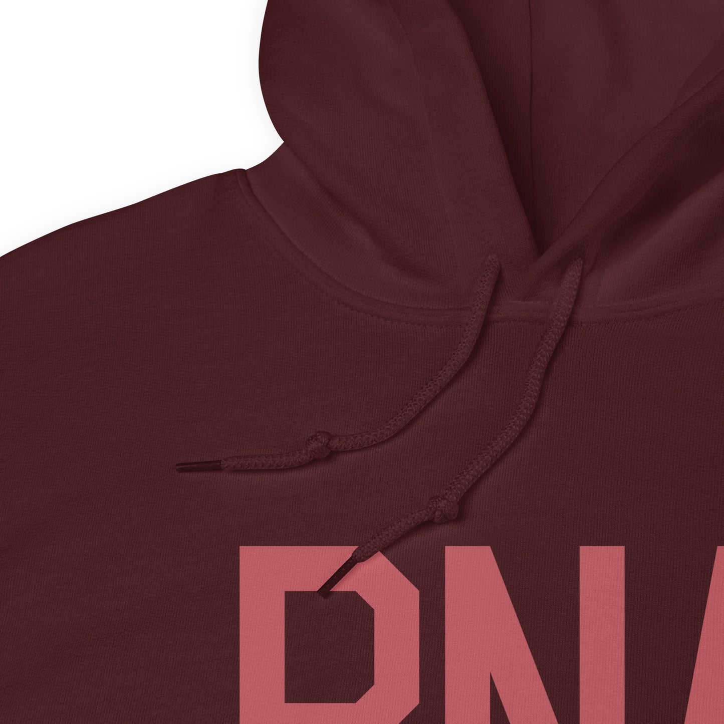BNA Nashville Unisex Hoodie • Air Force Lettering in Deep Pink • YHM Designs - Image 08