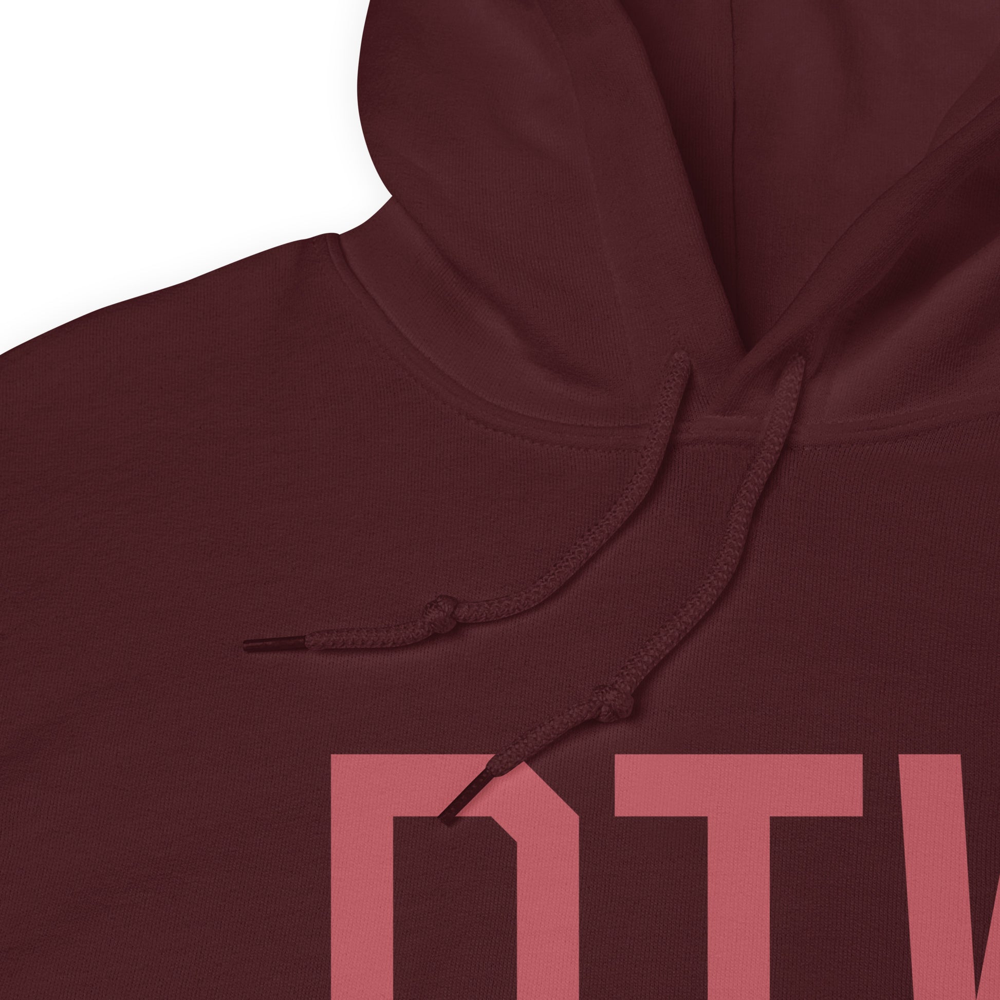 Aviation Enthusiast Hoodie - Deep Pink Graphic • DTW Detroit • YHM Designs - Image 08