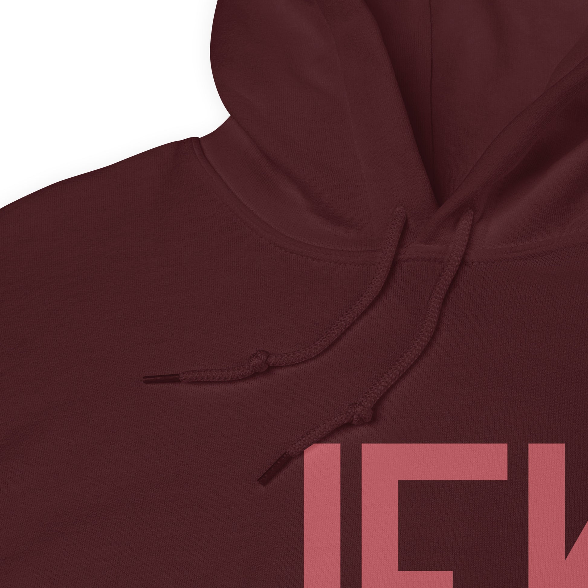 Aviation Enthusiast Hoodie - Deep Pink Graphic • JFK New York City • YHM Designs - Image 08