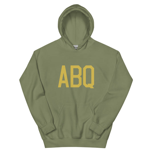 Aviation Gift Unisex Hoodie - Old Gold Graphic • ABQ Albuquerque • YHM Designs - Image 02