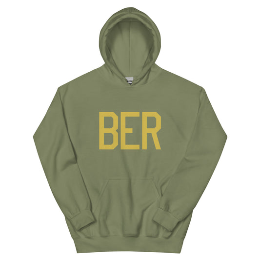 Aviation Gift Unisex Hoodie - Old Gold Graphic • BER Berlin • YHM Designs - Image 02