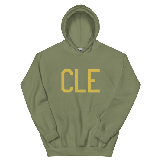 Aviation Gift Unisex Hoodie - Old Gold Graphic • CLE Cleveland • YHM Designs - Image 02