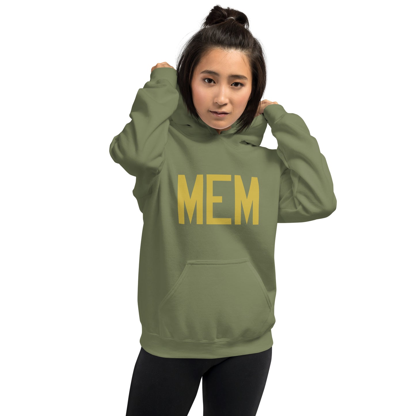 Aviation Gift Unisex Hoodie - Old Gold Graphic • MEM Memphis • YHM Designs - Image 09