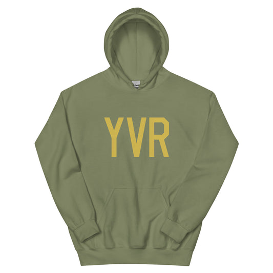Aviation Gift Unisex Hoodie - Old Gold Graphic • YVR Vancouver • YHM Designs - Image 02