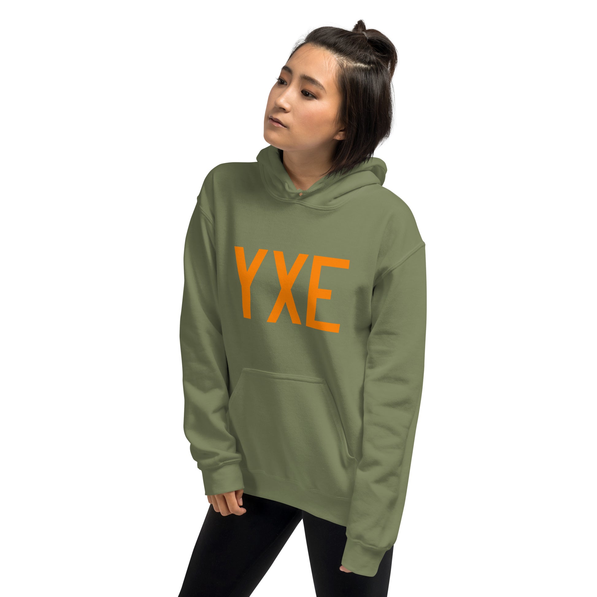 Unisex Hoodie - Orange Graphic • YXE Saskatoon • YHM Designs - Image 12