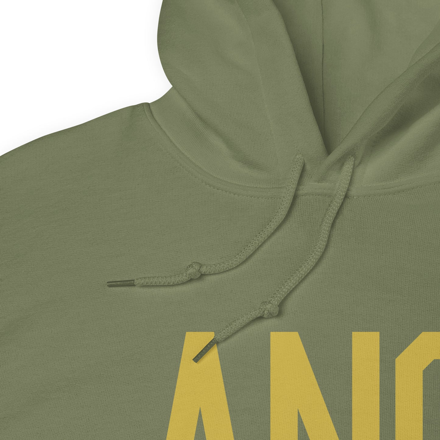Aviation Gift Unisex Hoodie - Old Gold Graphic • ANC Anchorage • YHM Designs - Image 08